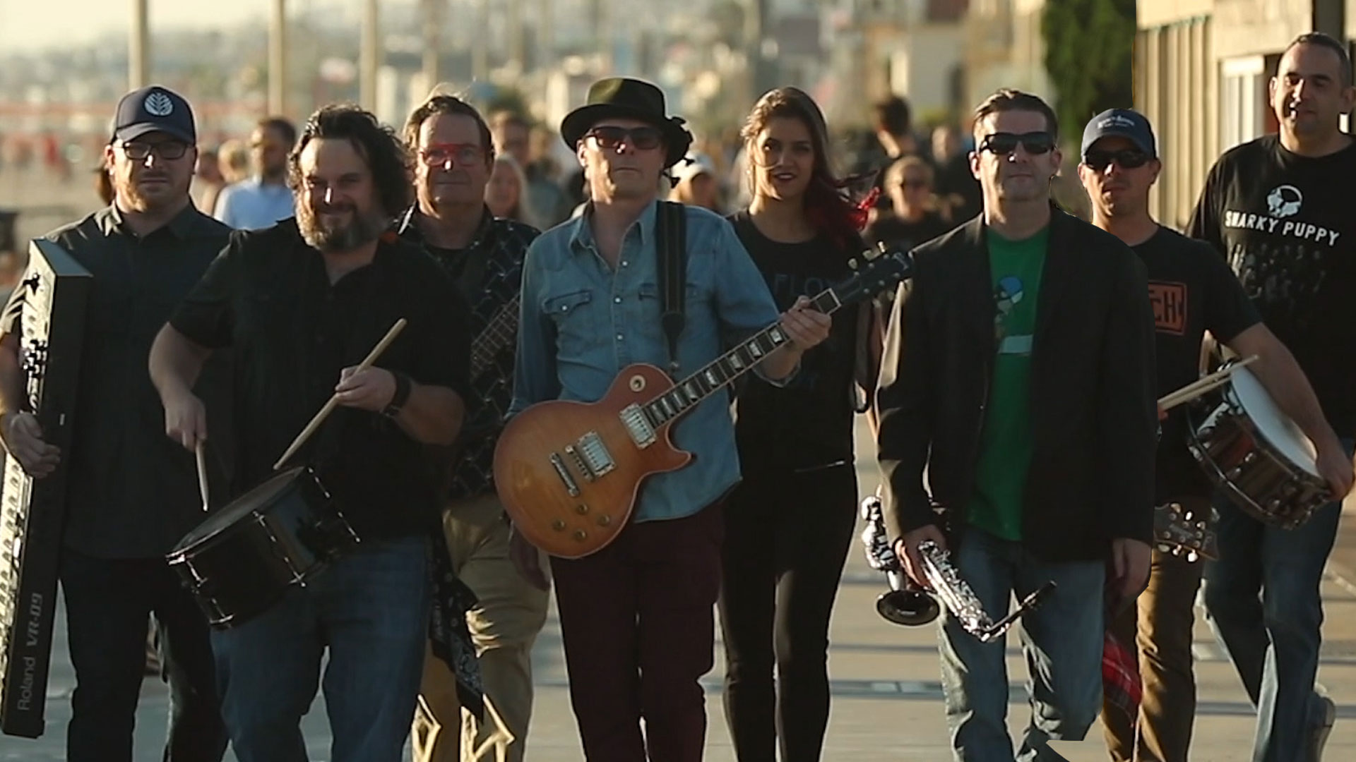 The South Bay Jam full band on stage